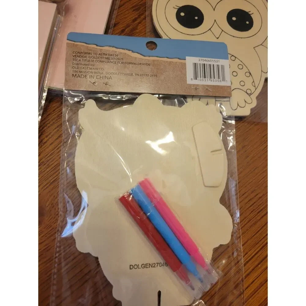 Unfinished Wooden Owl‎ Shapes, Boxes Arts & Crafts Decor Ready to Paint
